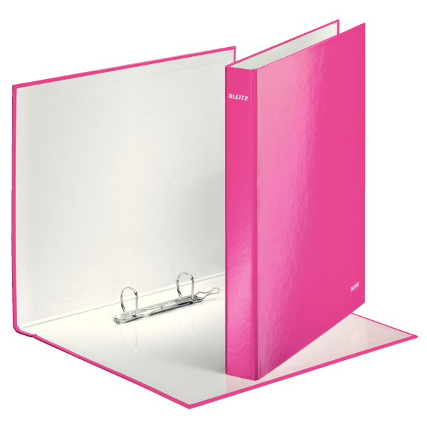 LEITZ WOW Ringbuch 2-Ringe pink 4,0 cm DIN A4, 1 St.