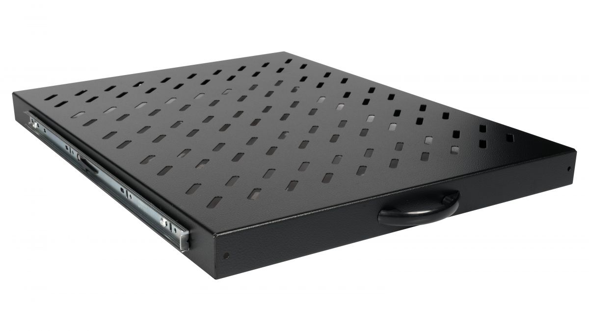 Equip 19 Fachboden aus. für Serverschränke 80cm 1U schwarz