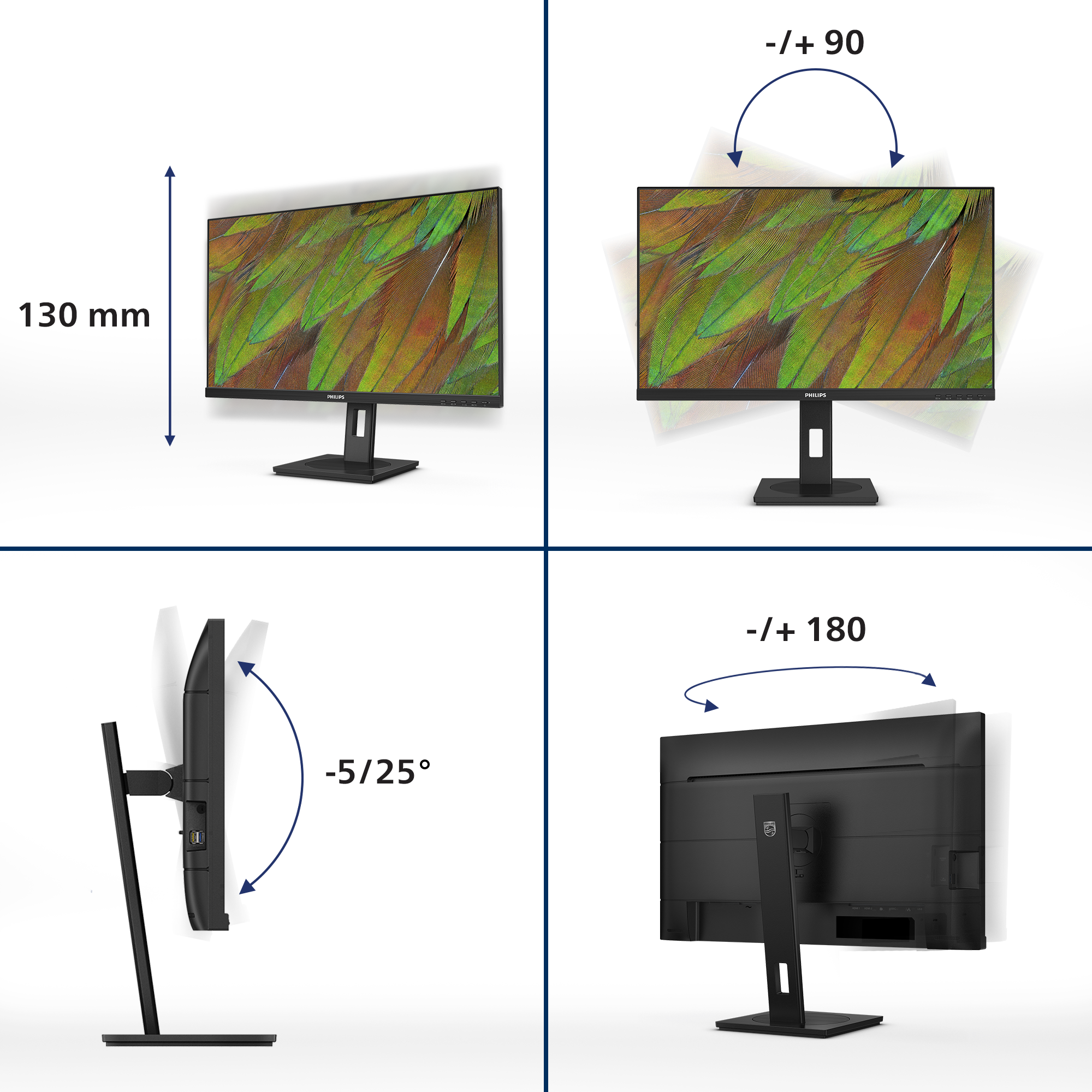Philips 68,5cm (27,0) 27B1U3900 16:09 2xHDMI+DP+USB-C Lift