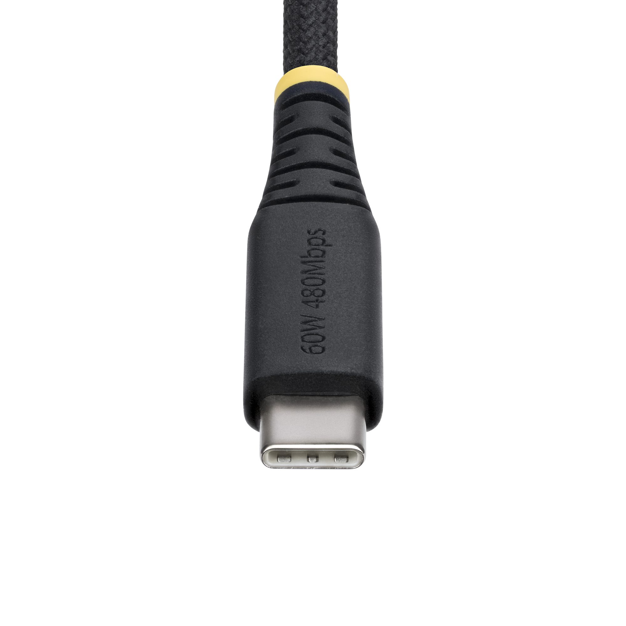 StarTech.com USB-C Ladekabel 30cm 60W (3A) PD Nylon-TPE Schwarz