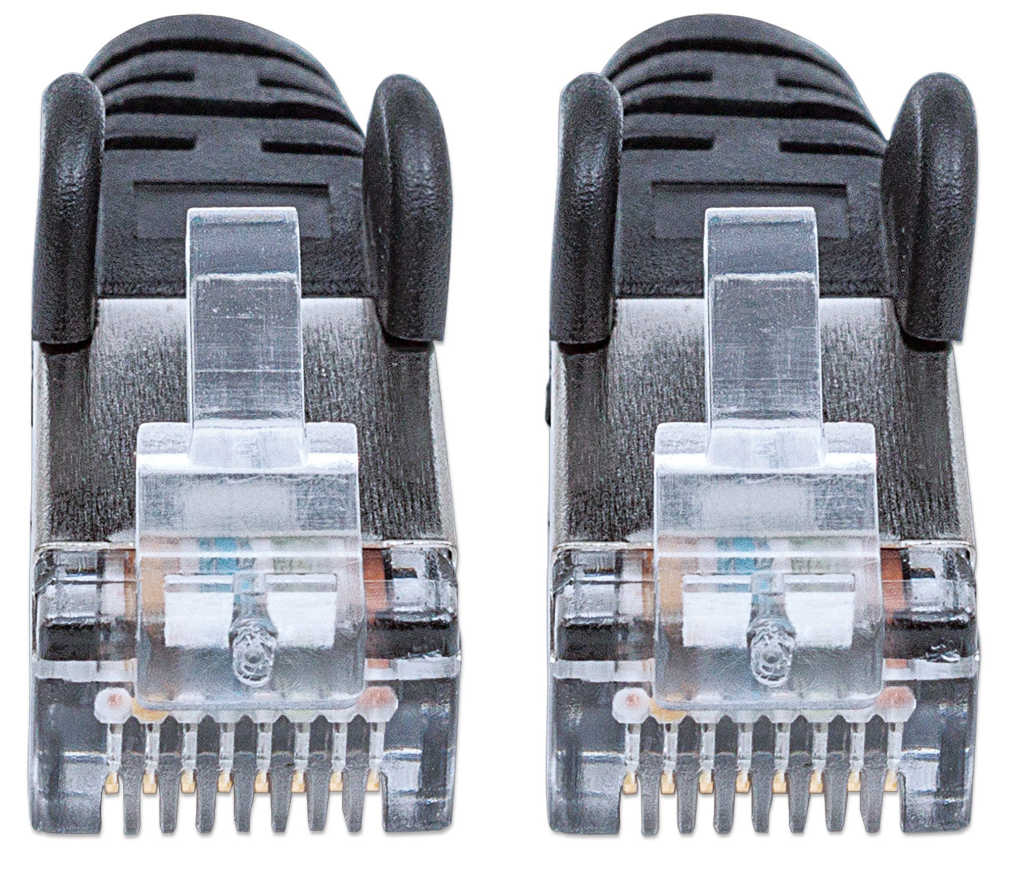 INTELLINET Netzwerkkabel Cat6 S/FTP CU LS0H 7,5m Schwarz RJ-45 Stecker / RJ-45 Stecker Vergoldete Kontakte