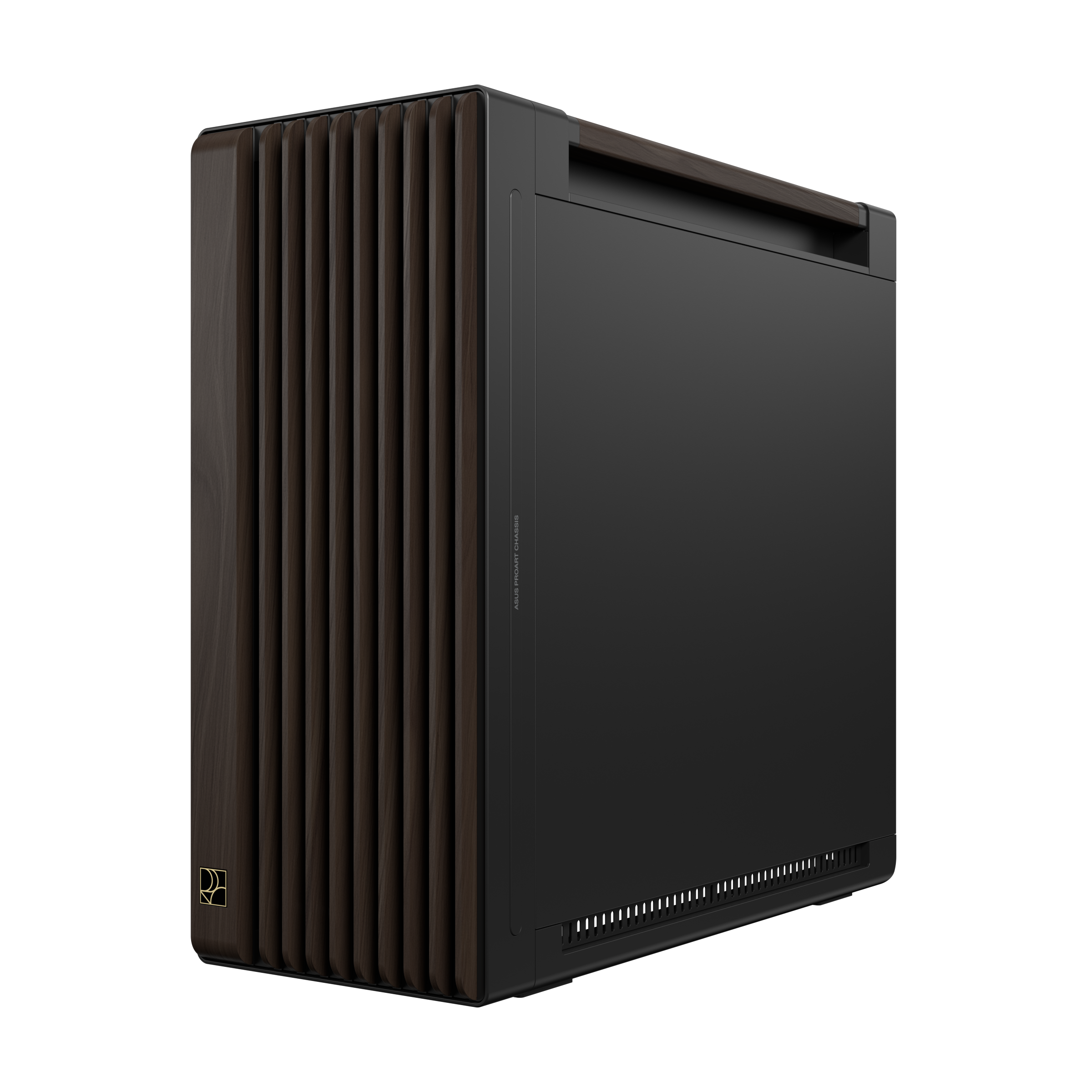 PROART PA602 WALNUT WOOD METAL PWM MODERN BLACK, Tower-Gehäuse