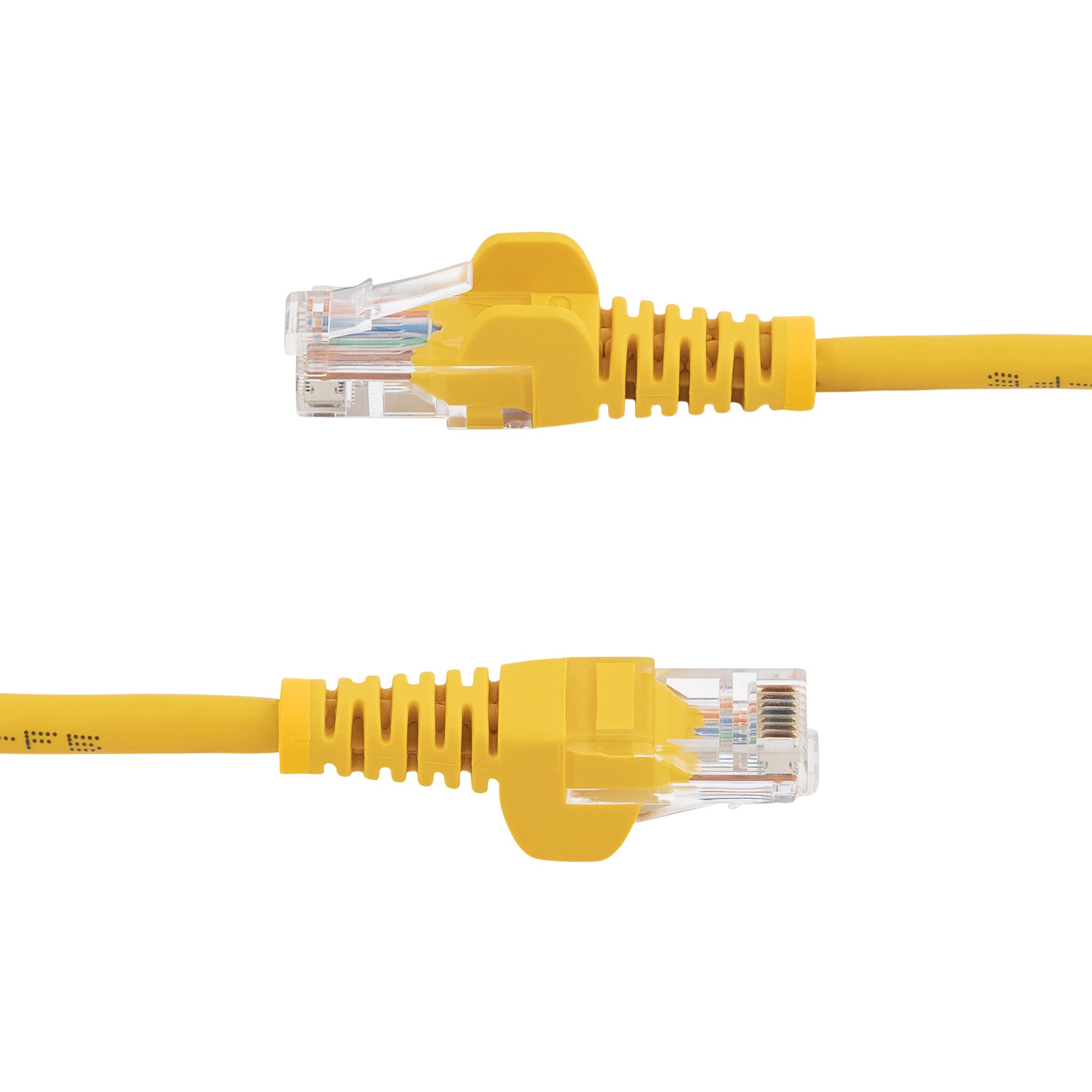 1M CAT 5E YELLOW SNAGLESS ETHERNET RJ45 CABLE MALE TO MALE