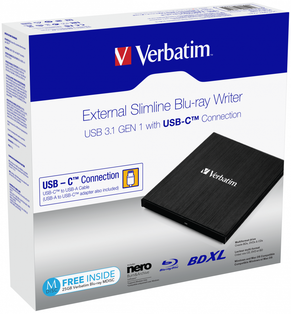 Externer Slimline, externer Blu-ray-Brenner