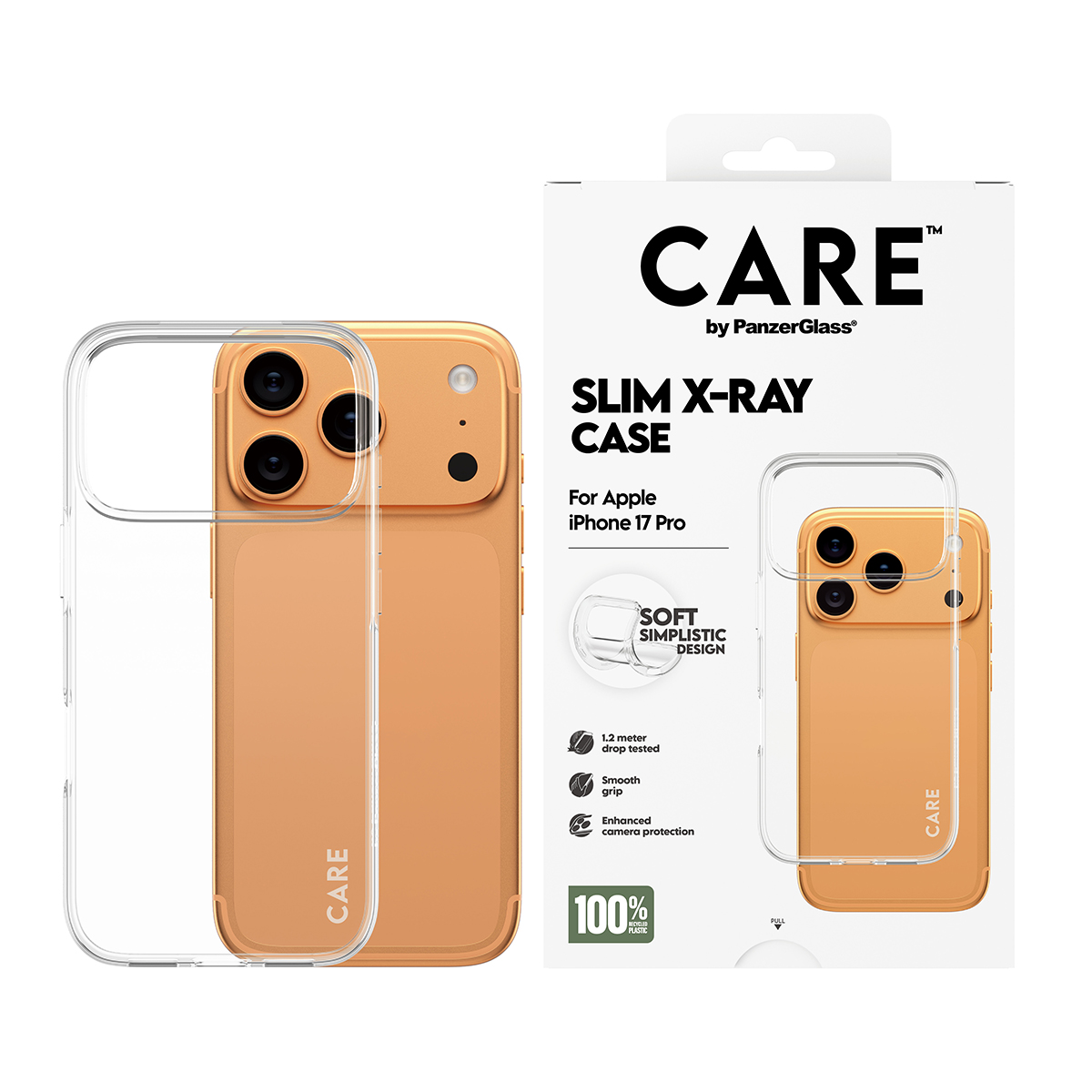CARE BY FASHIONABLE CASE TRANSP X-RAY SOFT BASIC IPHONE 17 PRO
