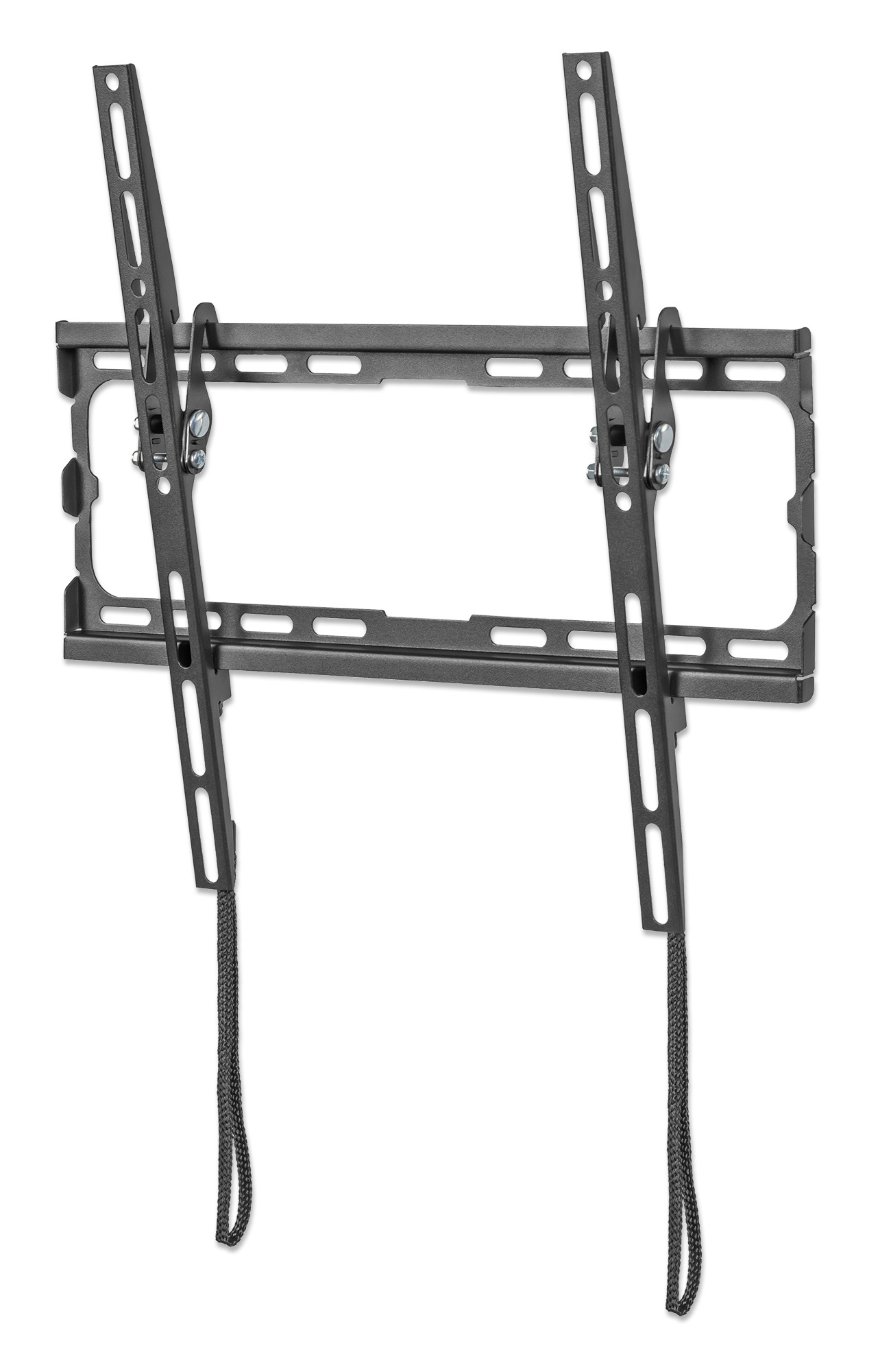 MANHATTAN Ultraflache TV-Wandhalterung fuer Bildschirme von 81,28 bis 177,8cm von 32 bis 70Zoll und bis zu 45 kg neigbar schwarz