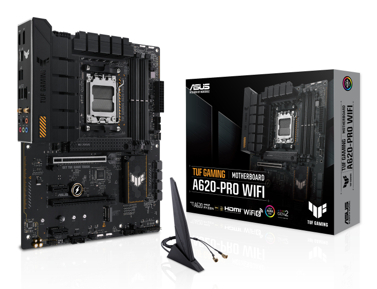 ASUS TUF GAMING A620-PRO WIFI (AMD,AM5,DDR5,ATX)
