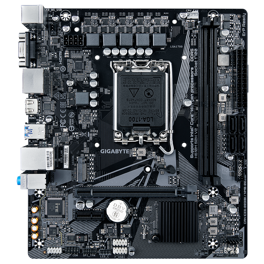 GIGABYTE H610M S2H V2 LGA1700 2xDDR5 4xSATA 1xM.2