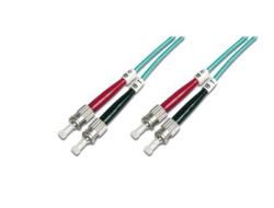 LWL Patchkabel, Duplex, ST > ST Stecker, Multimode OM3