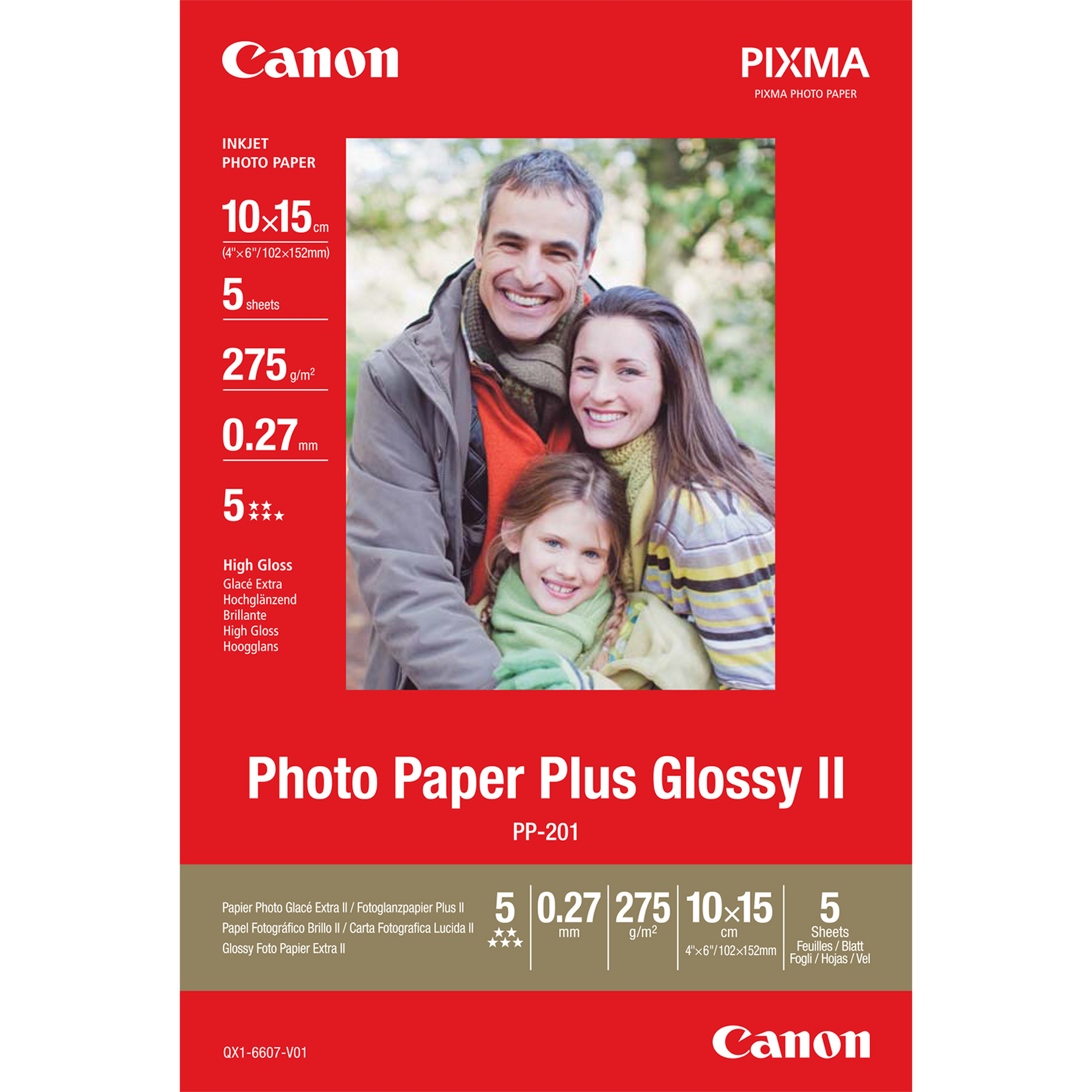 Canon PIXMA Photo Paper Plus II PP-201 A6 Foto-Pap