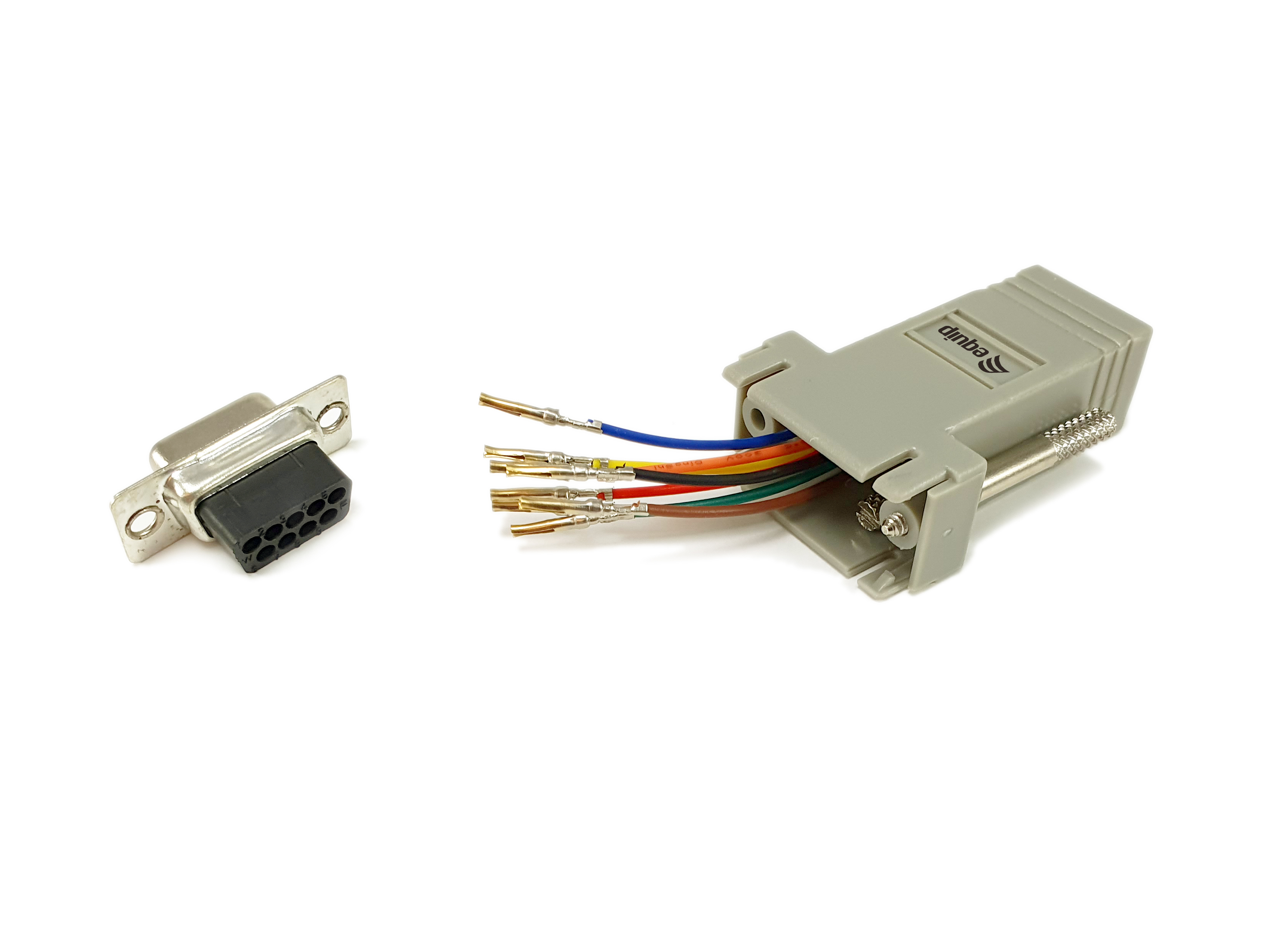Equip Adapter DB9 Serial->RJ45 Bu/Bu 8Pin grau Polybeutel