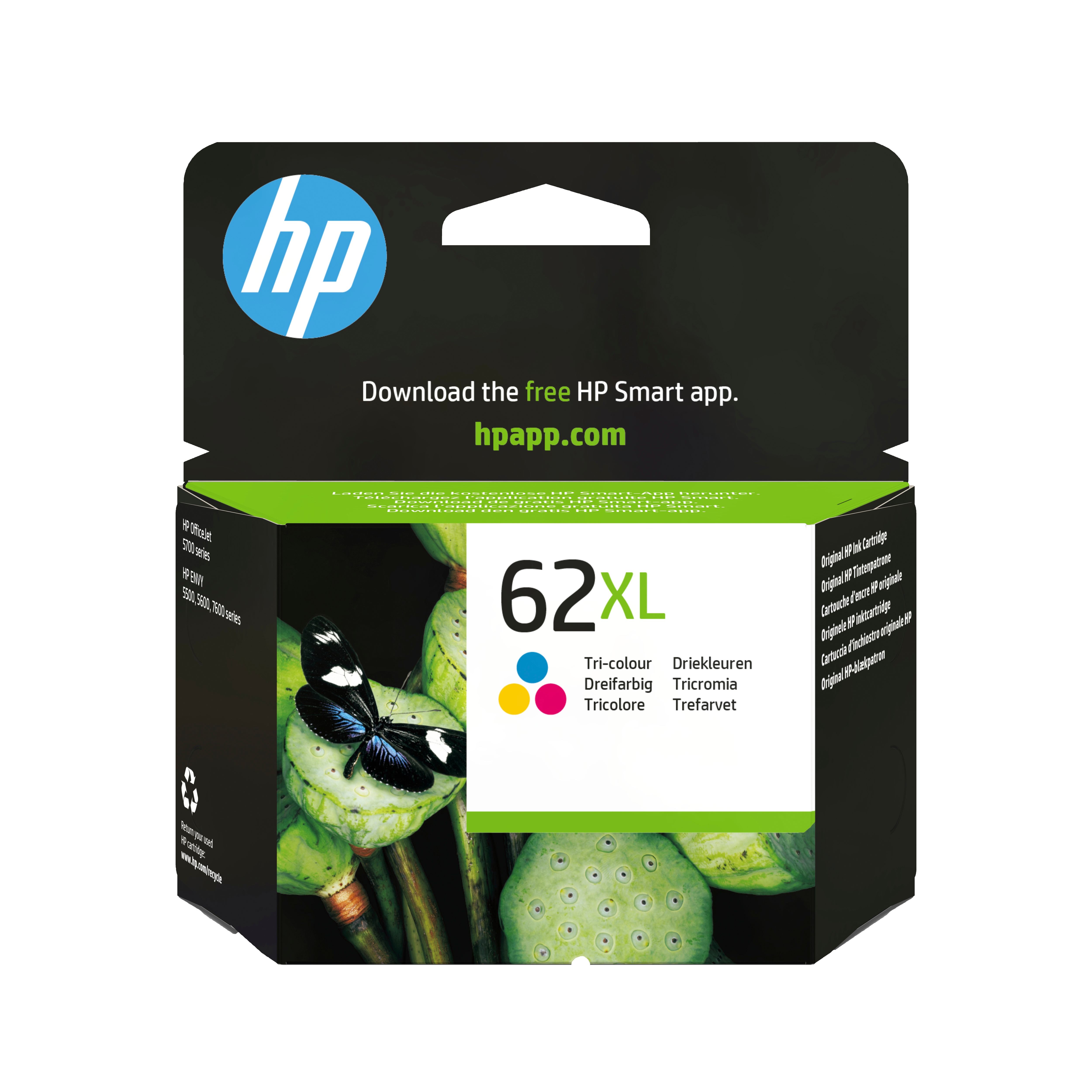 HP 62XL Dreifarbig Tintenpatrone 11,5ml