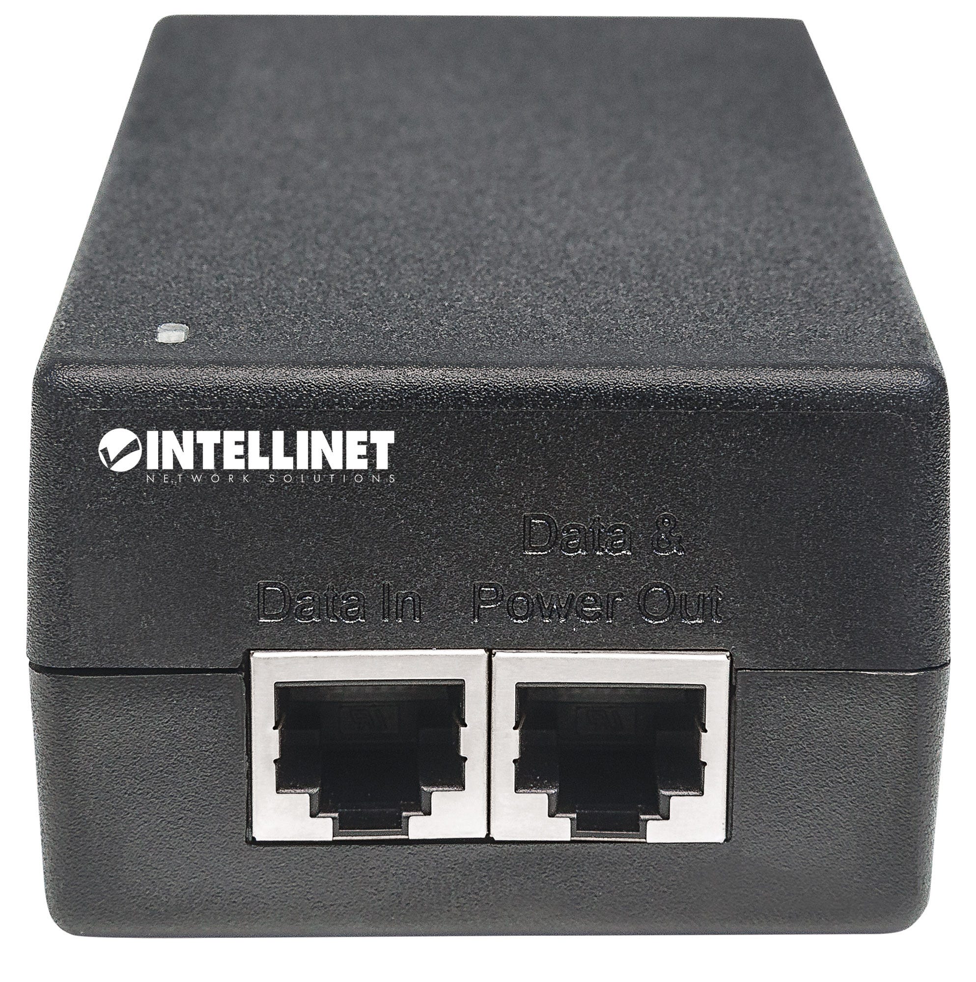 INTELLINET Gigabit Ultra PoE+ Injektor 1 x 60 Watt-Port IEEE 802.3at/af-konform Kunststoffgehaeuse