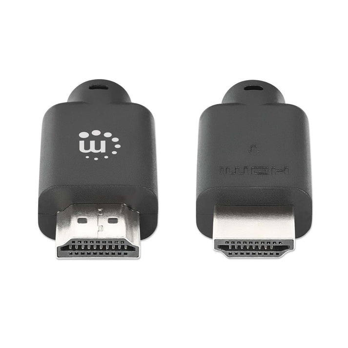 MANHATTAN 4K60Hz High Speed HDMI-Kabel mit Ethernet-Kanal 3 m HDMI-Stecker auf Stecker 18 Gbit/s Bandbreite schwarz