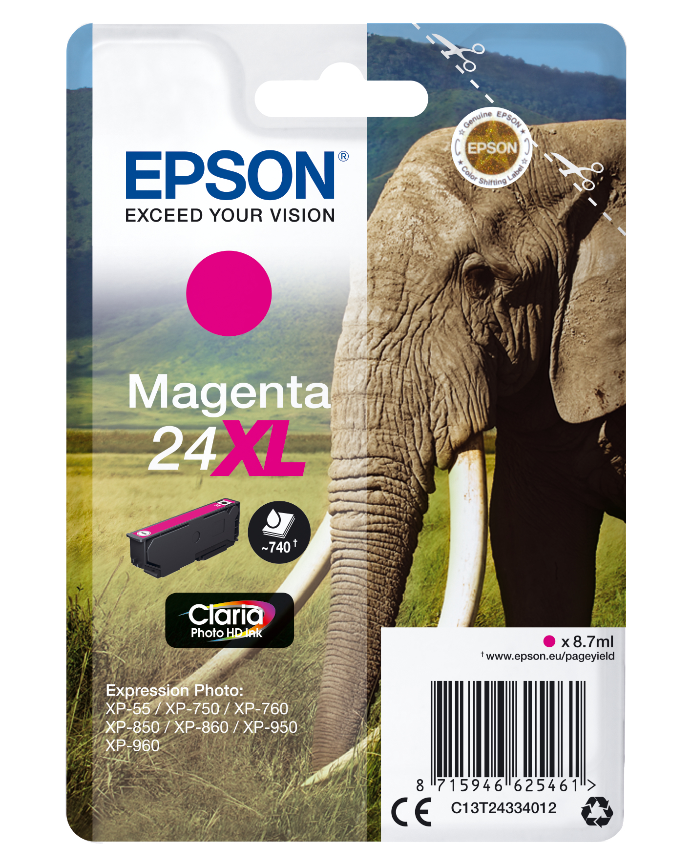 EPSON 24XL / T2433XL (Elefant) magenta Druckerpatrone