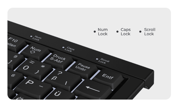 KeySonic Super-Mini-TAS mit Nummernblock,BK, KSK-3011ELC(DE)