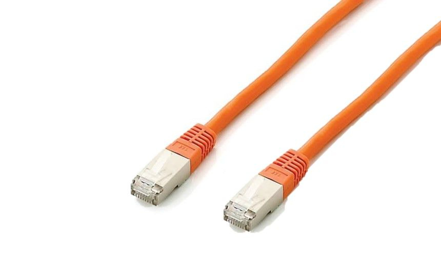 Equip Patchkabel Cat6A Plat.S/FTP 2xRJ45 0.50m orange LSZH Polybeutel