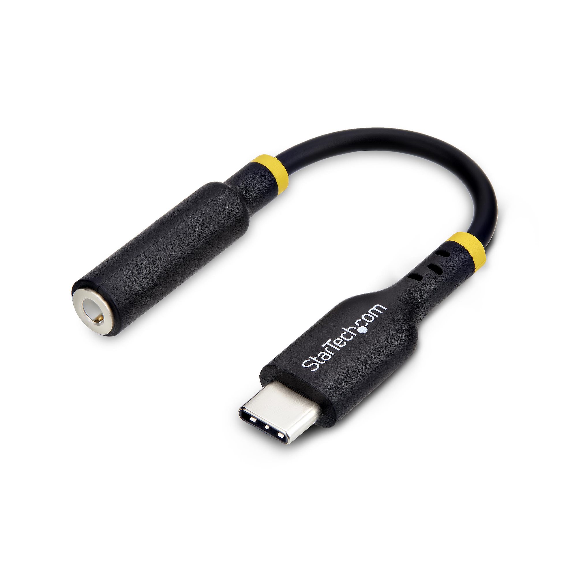 StarTech.com 12,7 cm USB-C auf 3,5 mm TRRS Audio-Adapter schwarz