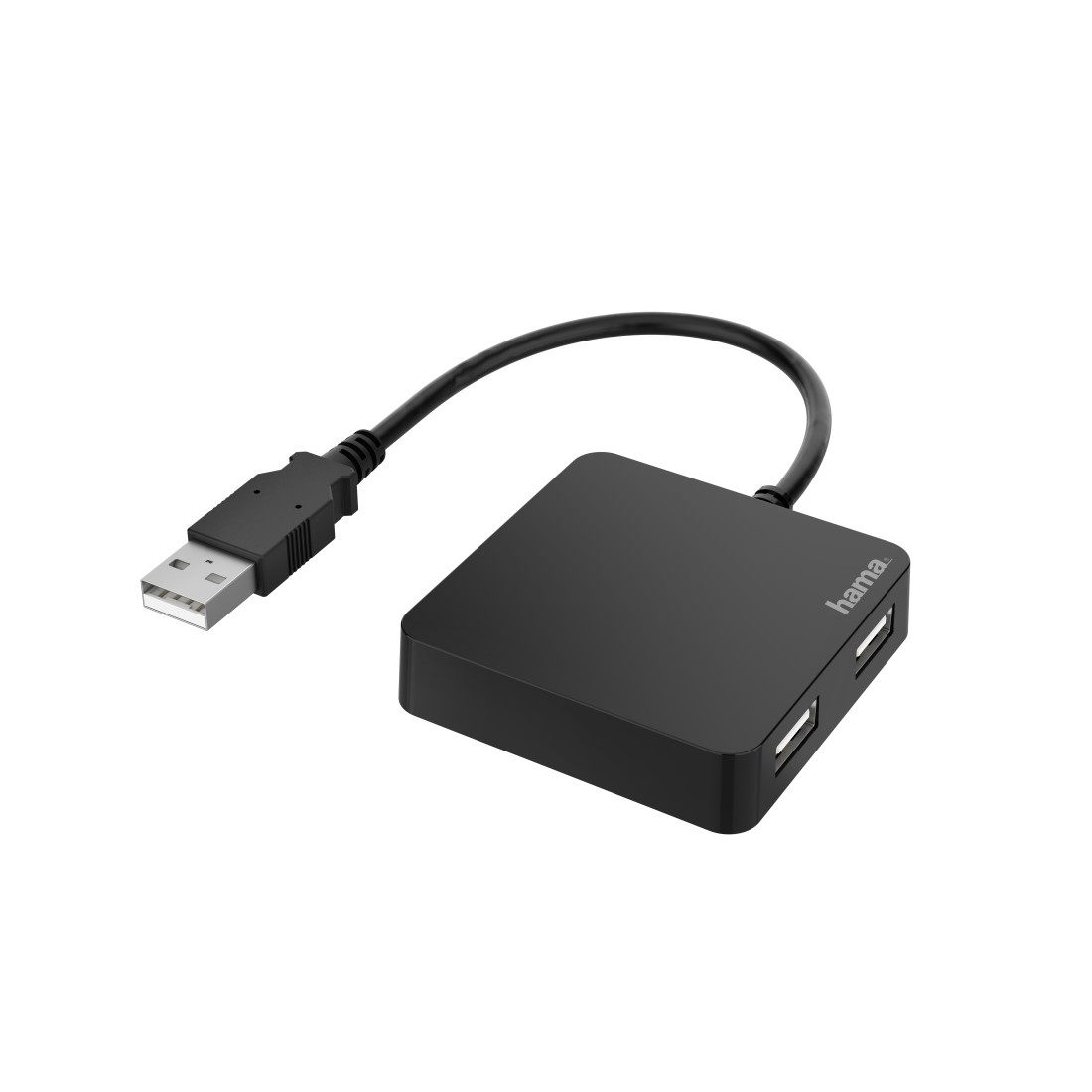 hama USB-Hub 4-fach schwarz