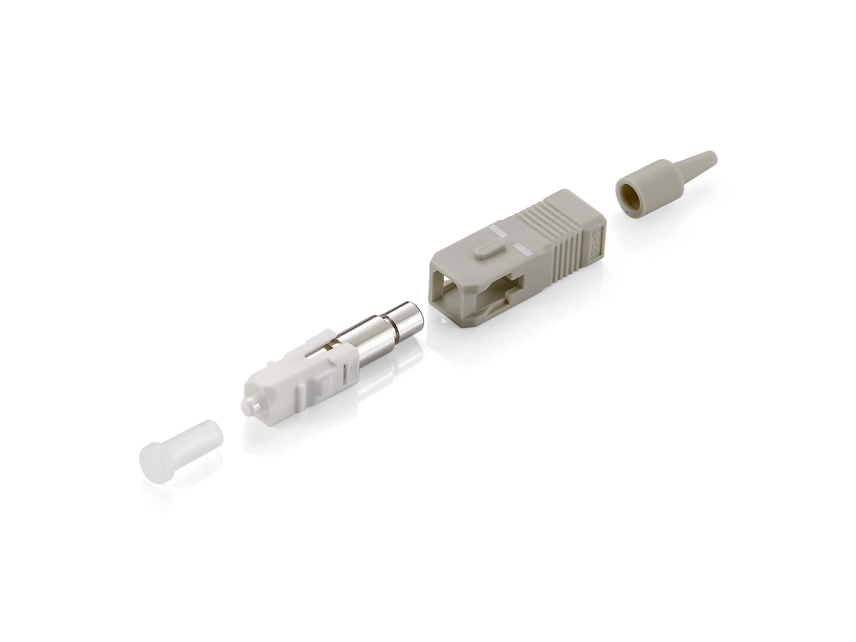 Equip LWL-Steckverbinder SC->SC Multimode 12Stk beige