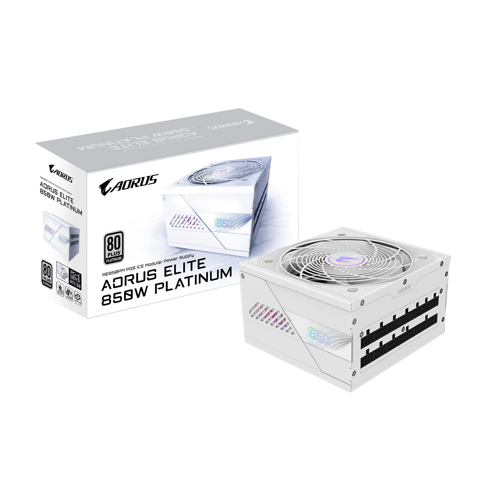 GIGABYTE AORUS ELITE P850W 80+ Platinm Modular ICE PSU