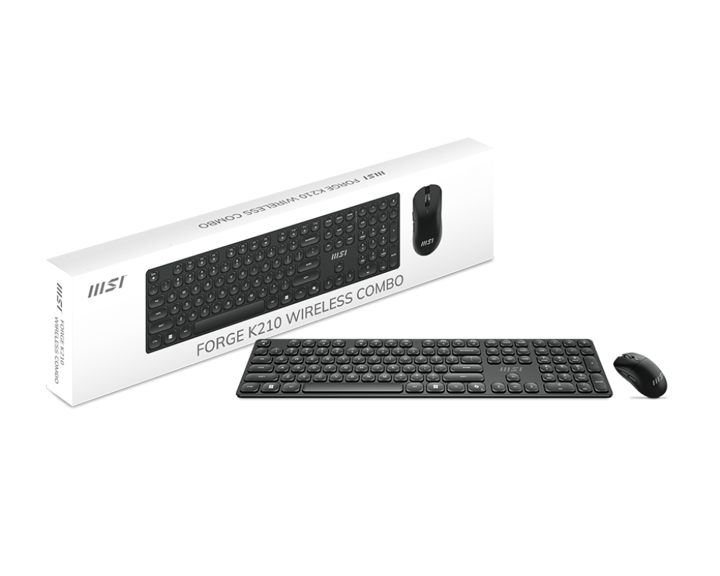 MSI FORGE K-210 Keyboard-Maus Combo, wireless