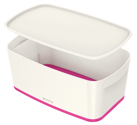 LEITZ MyBox Aufbewahrungsbox 5,0 l perlweiß/pink 31,8 x 19,1 x 12,8 cm, 1 St.