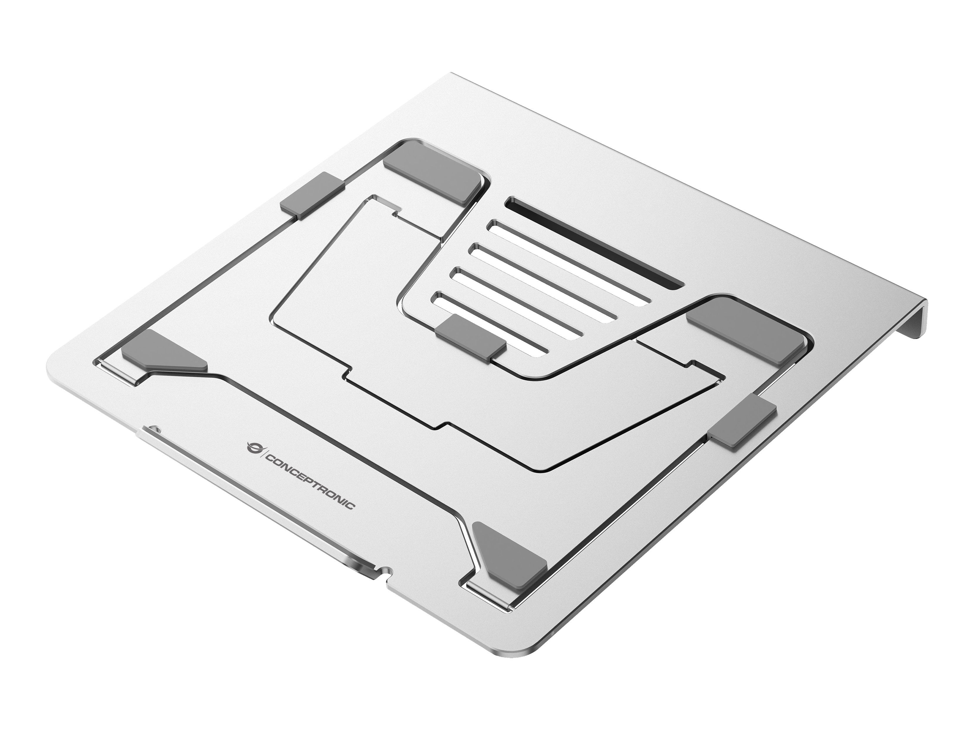 CONCEPTRONIC Notebook Halterung + 7-in-1 Docking silber