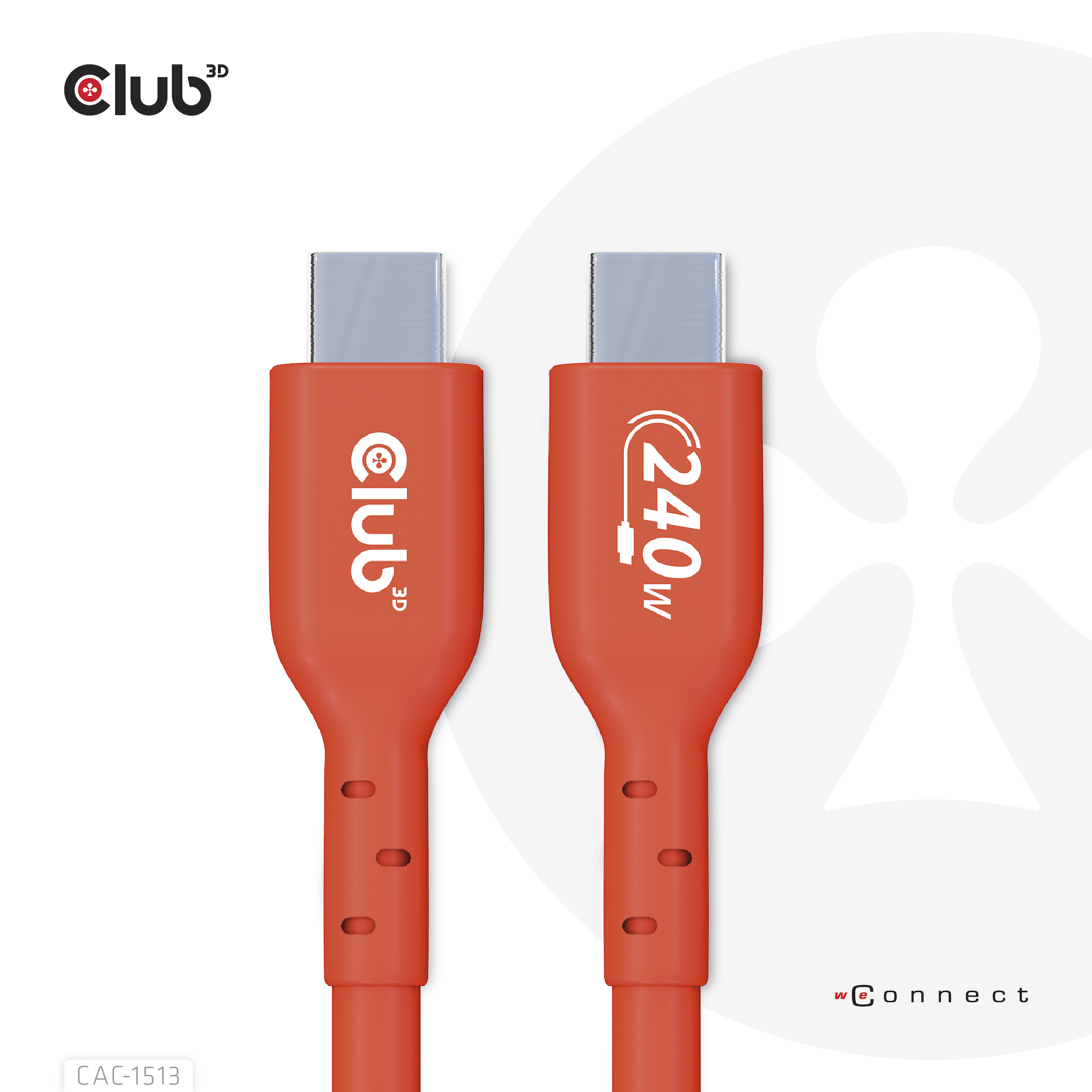 Club3D Kabel USB 2 Typ C PD 240W / 480Mb 3m St/St retail