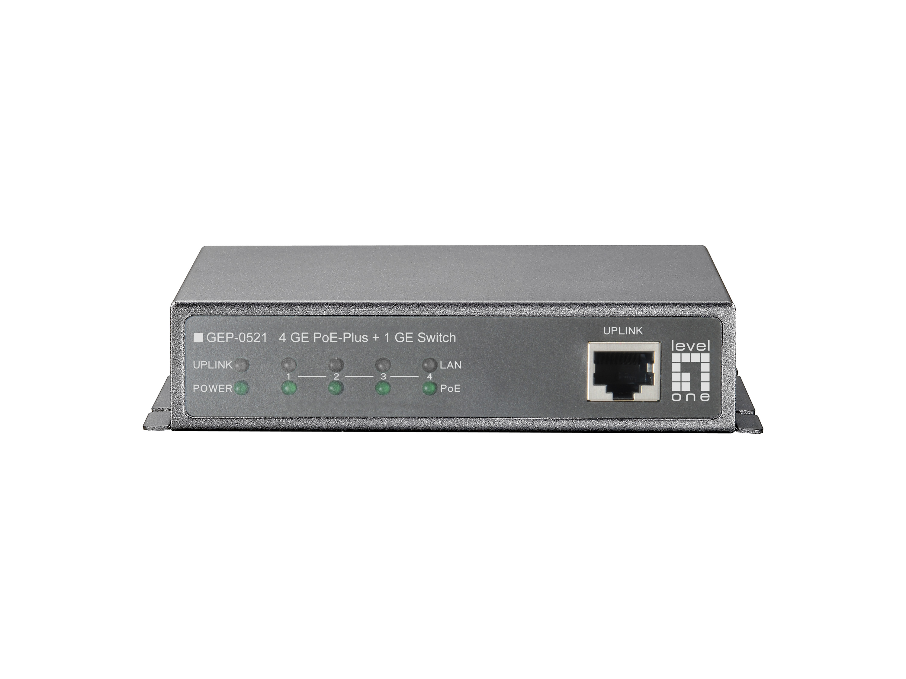 LevelOne PoE+Switch 4xGE PoE/1xGE 115W 19unmanaged Plastik