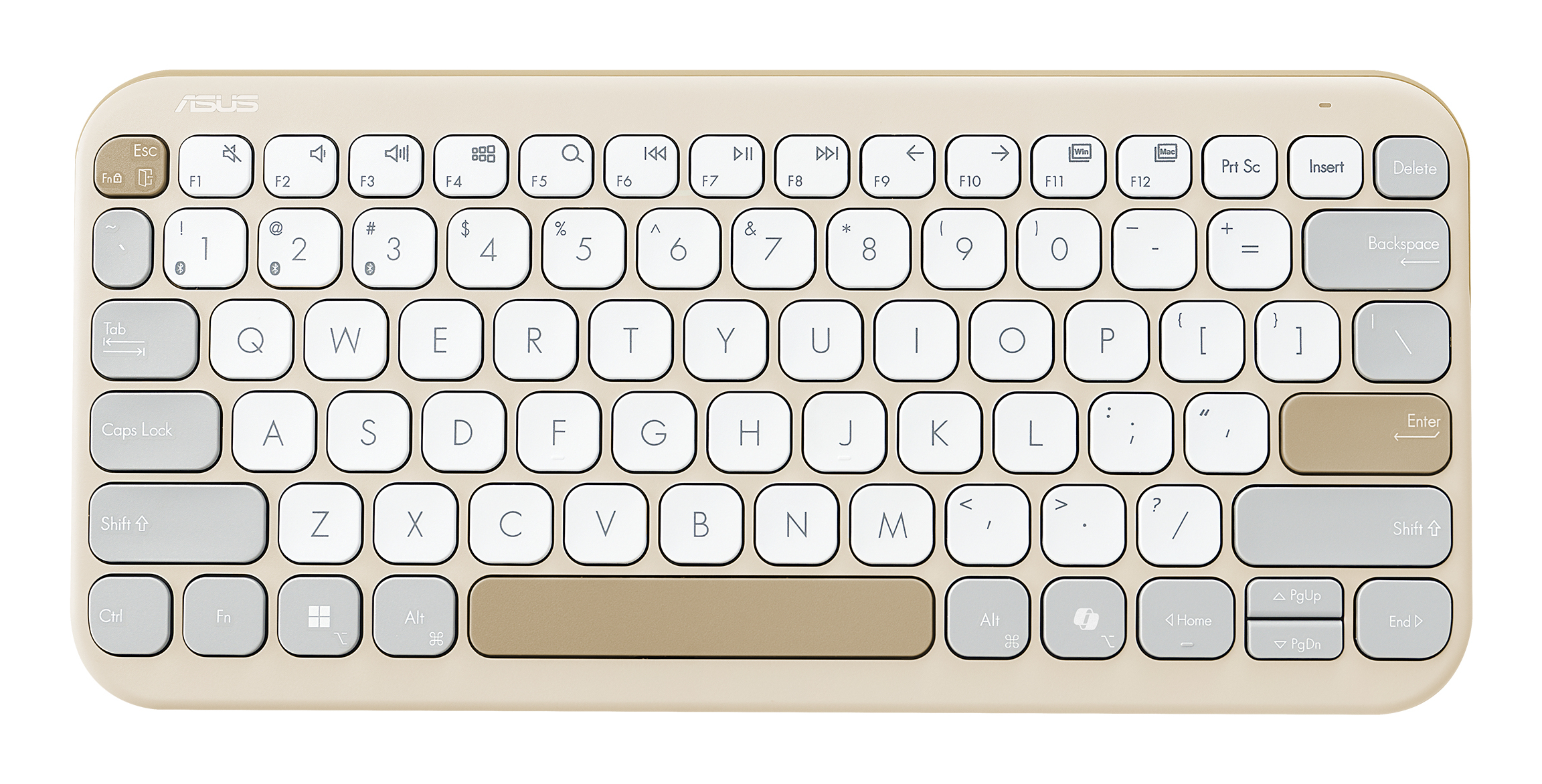 ASUS KW100 Marshmallow Tastatur beige