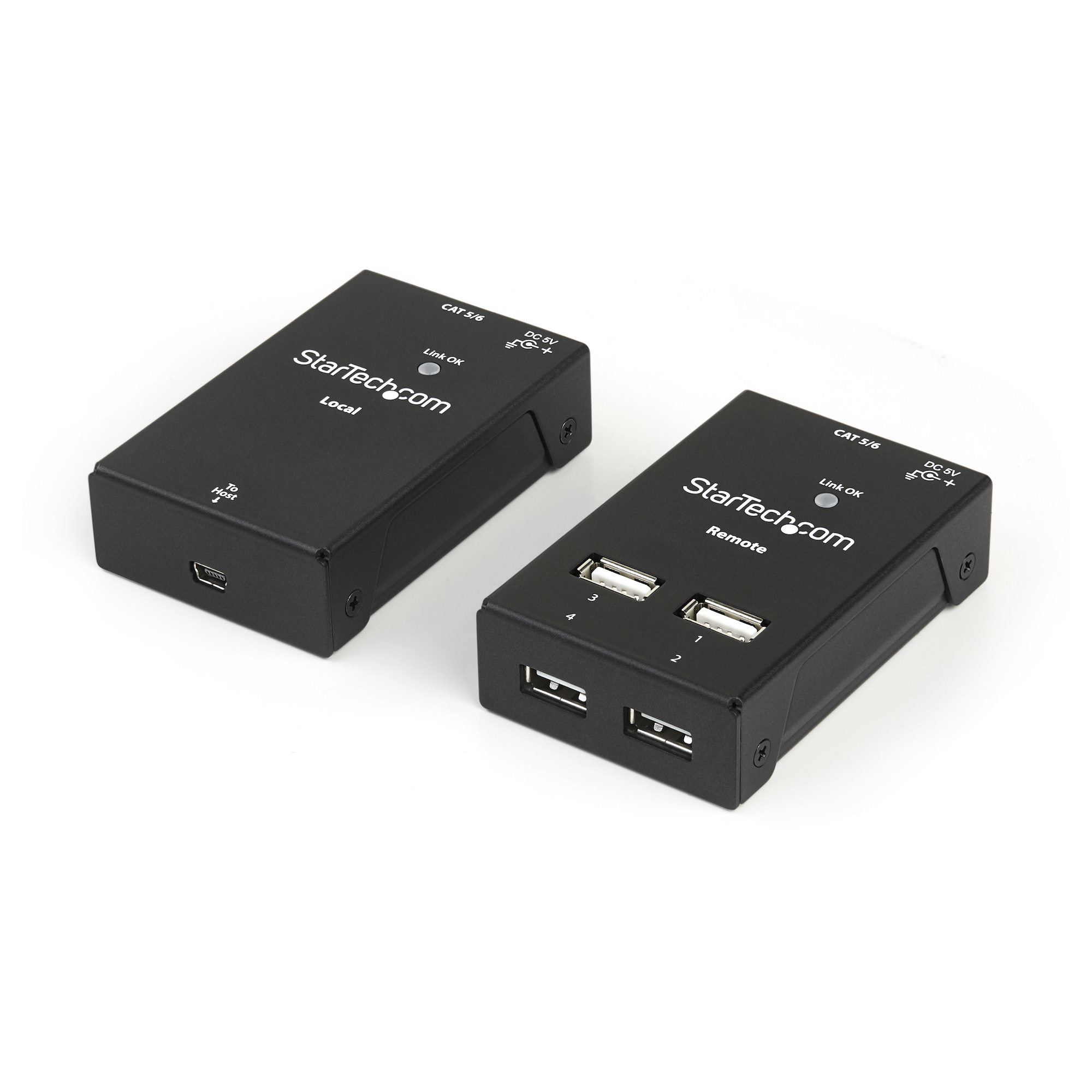 4 PORT USB 2.0 EXTENDER 130FT OVER CAT5 - 165FT W/ CAT6