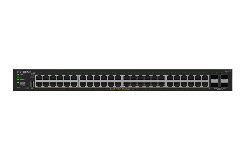 48-PORT 1G POE+ SMART SWITCH MANAGED ESSENTIALS WITH 4X SFP