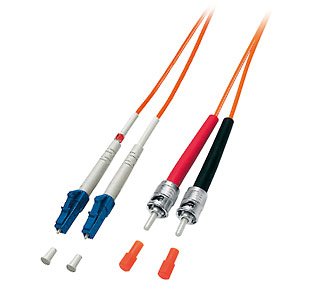 Equip Patchkabel LC->ST 10.00m Multimode Duplex OM2 orange Polybeutel
