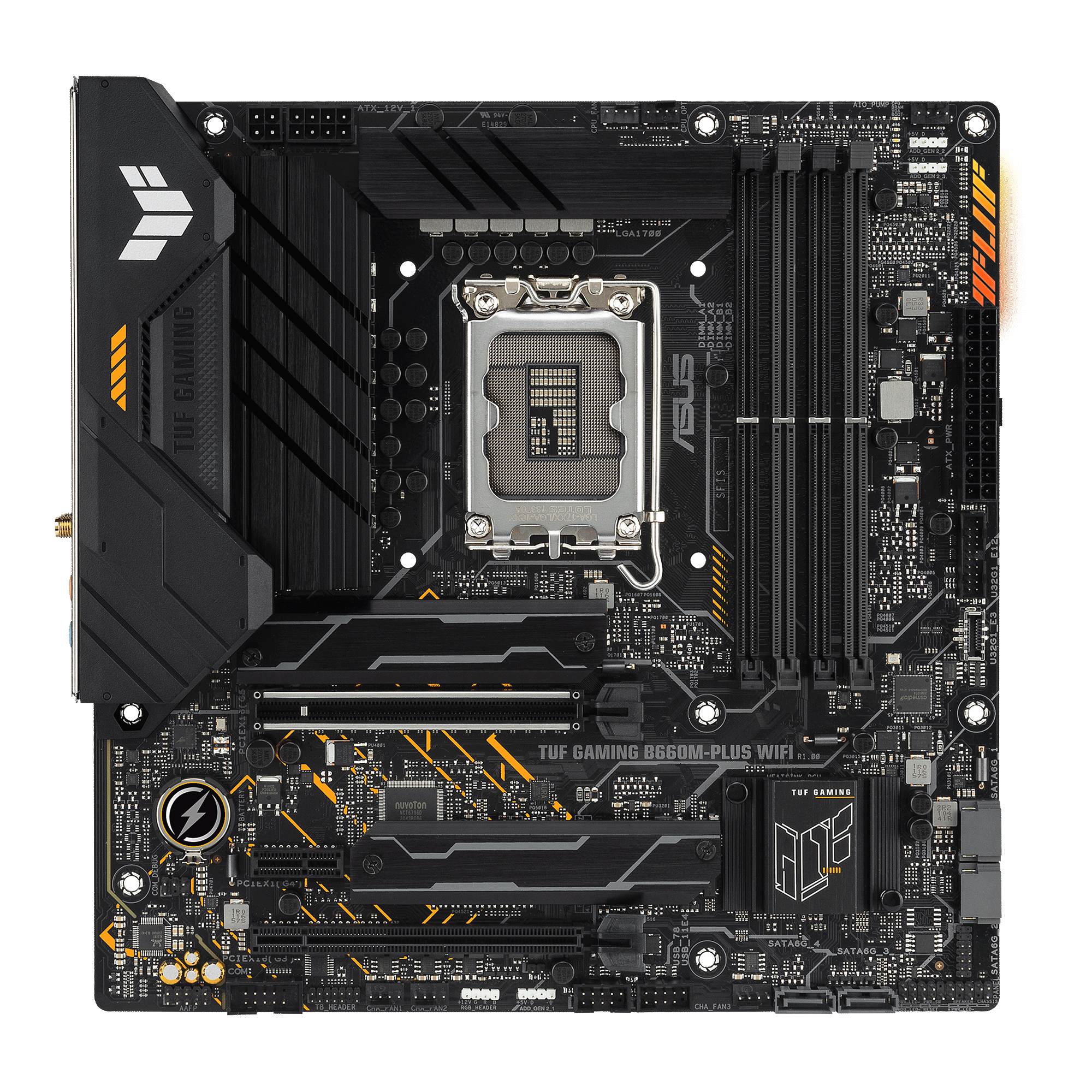 ASUS TUF GAMING B660M-PLUS WIFI D4 LGA1700 4xDIMM DDR4 mATX 4xSATA 2xM.2 1xHDMI 1xDP MB