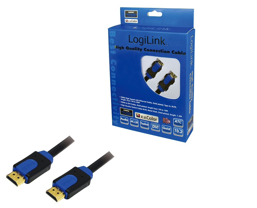 Kabel Logilink HDMI mit Ethernet - 1m