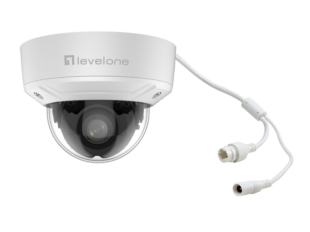LevelOne IPCam 4xZ Dome Fix Out 2MP/H.265/IR/ 10W/PoE/IP67