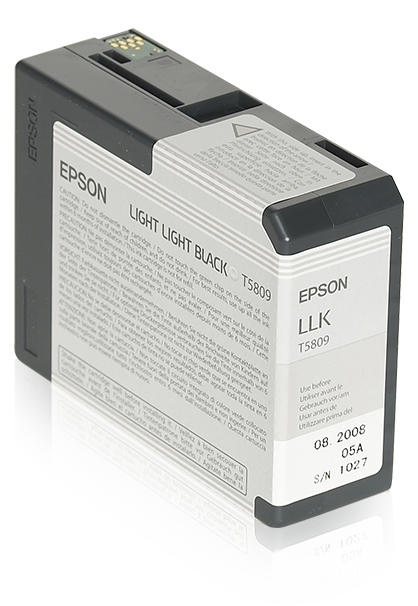 Epson T5809 Light Light Black Druckerpatrone schwarz Stylus Pro 3800, Pro 3880
