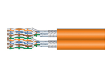 Equip Instal.Kab Cat7 Duplex S/FTP ECA 1000.00m orange LSZH