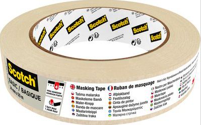 Scotch BASIC Kreppband beige 24,0 mm x 50,0 m 1 Rolle