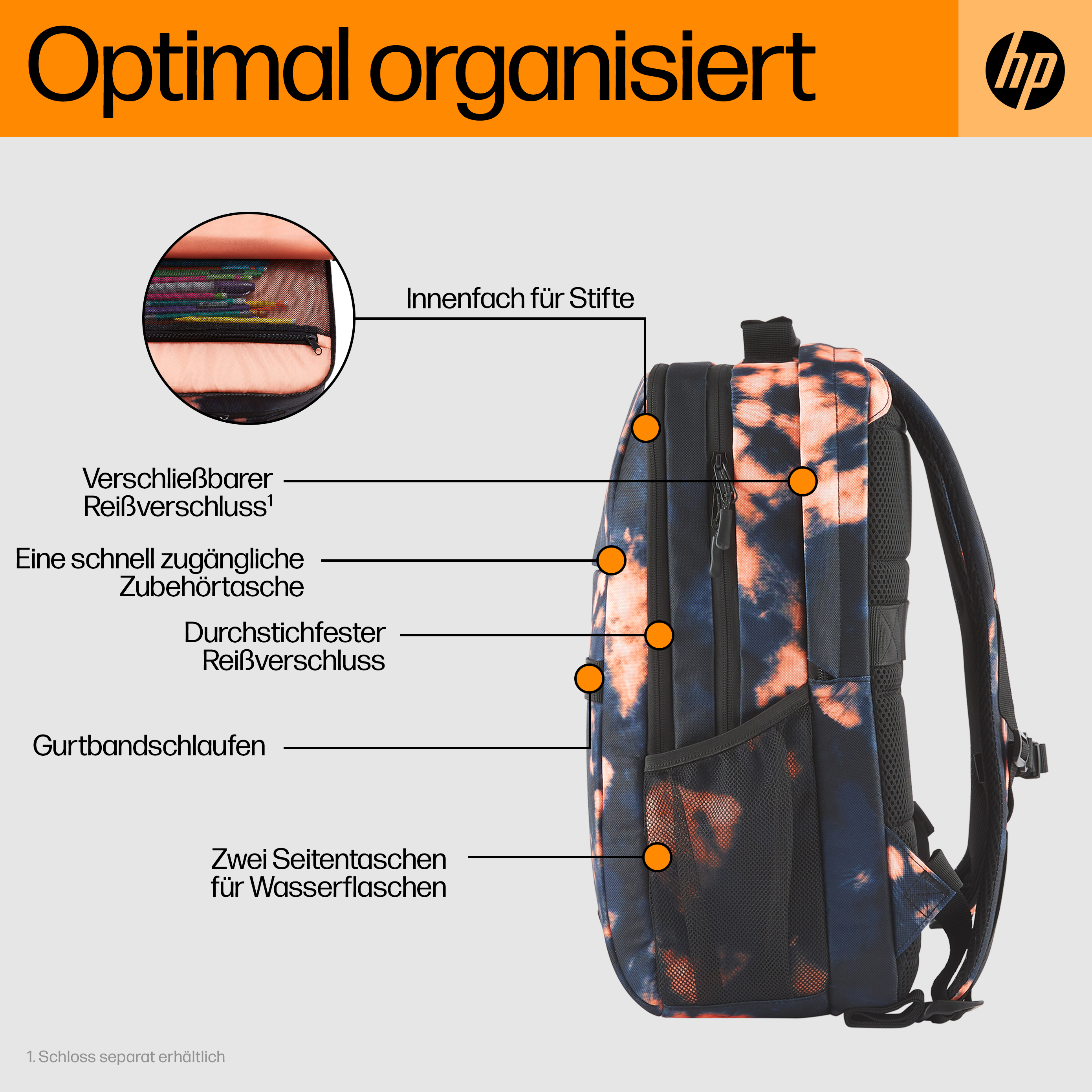HP Campus XL Tie dye Backpack (P)