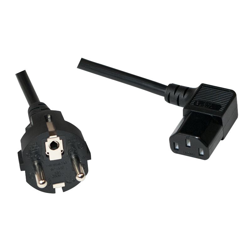 Kabel LogiLink Stromkabel power CEE 7/7 zu IEC 60320 schwarz 2m CP117