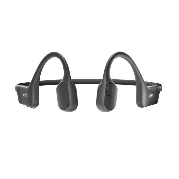 SHOKZ OPENRUN BLACK OPEN-EAR SPORTS HEADSET WITH USB-C CHARGI