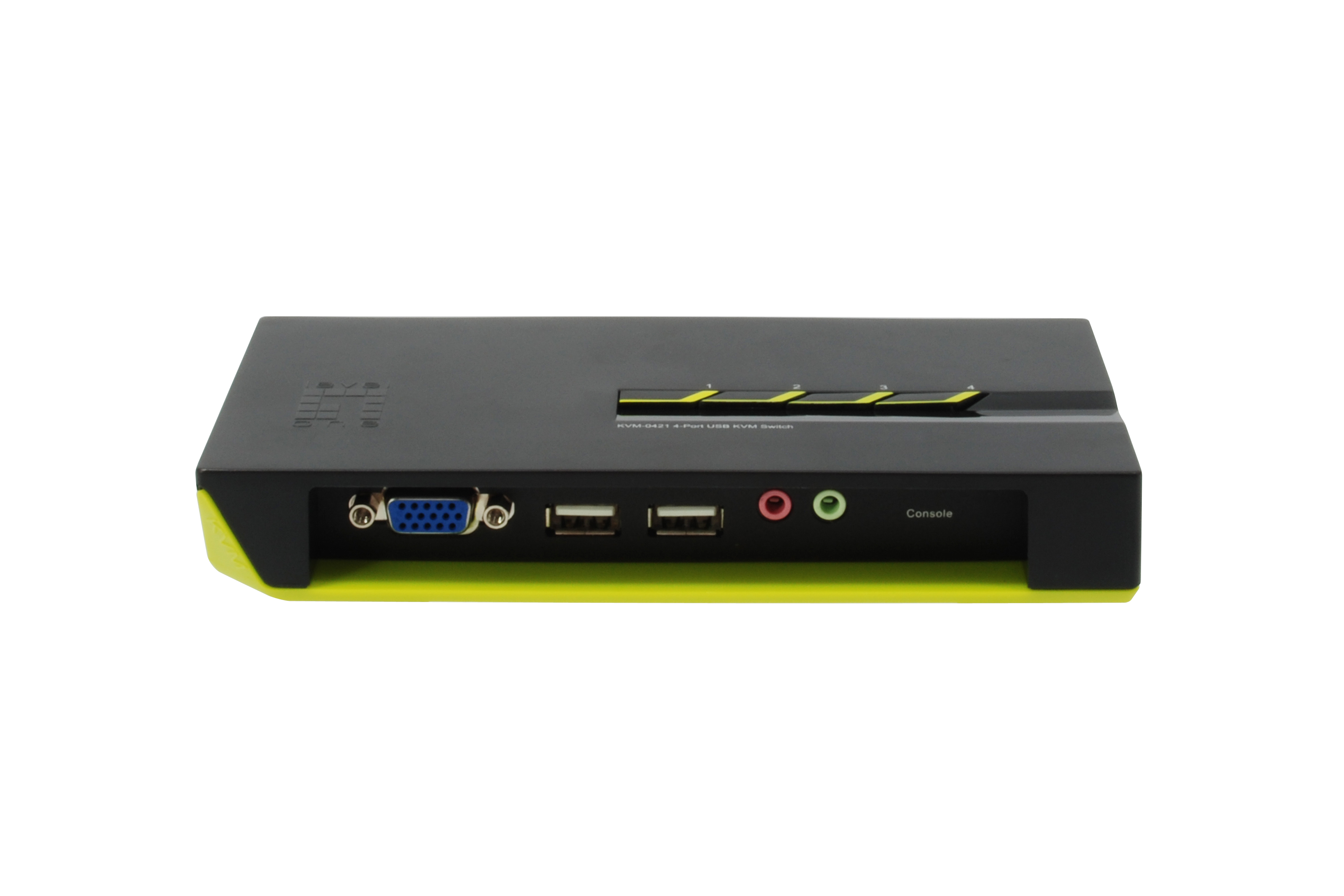 LevelOne KVM Switch 4-Port USB VGA audio support sw