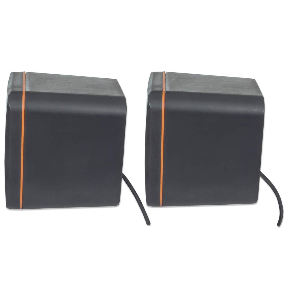 MANHATTAN Aktivbox USB Stereo 2 Lautsprecher schwarz/orange retail