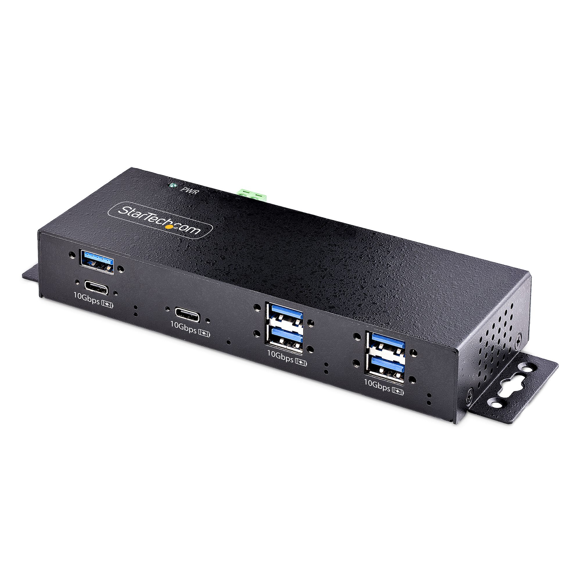StarTech.com 7-Port USB-C Hub 7 Ports 10Gbps Aktiver Stromversorgung ESD-Schutz Schwarz