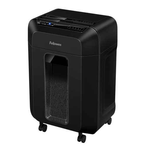 Fellowes AutoMax 90M Aktenvernichter mit Partikelschnitt P-4, 4 x 12 mm, bis 90 Blatt, schwarz