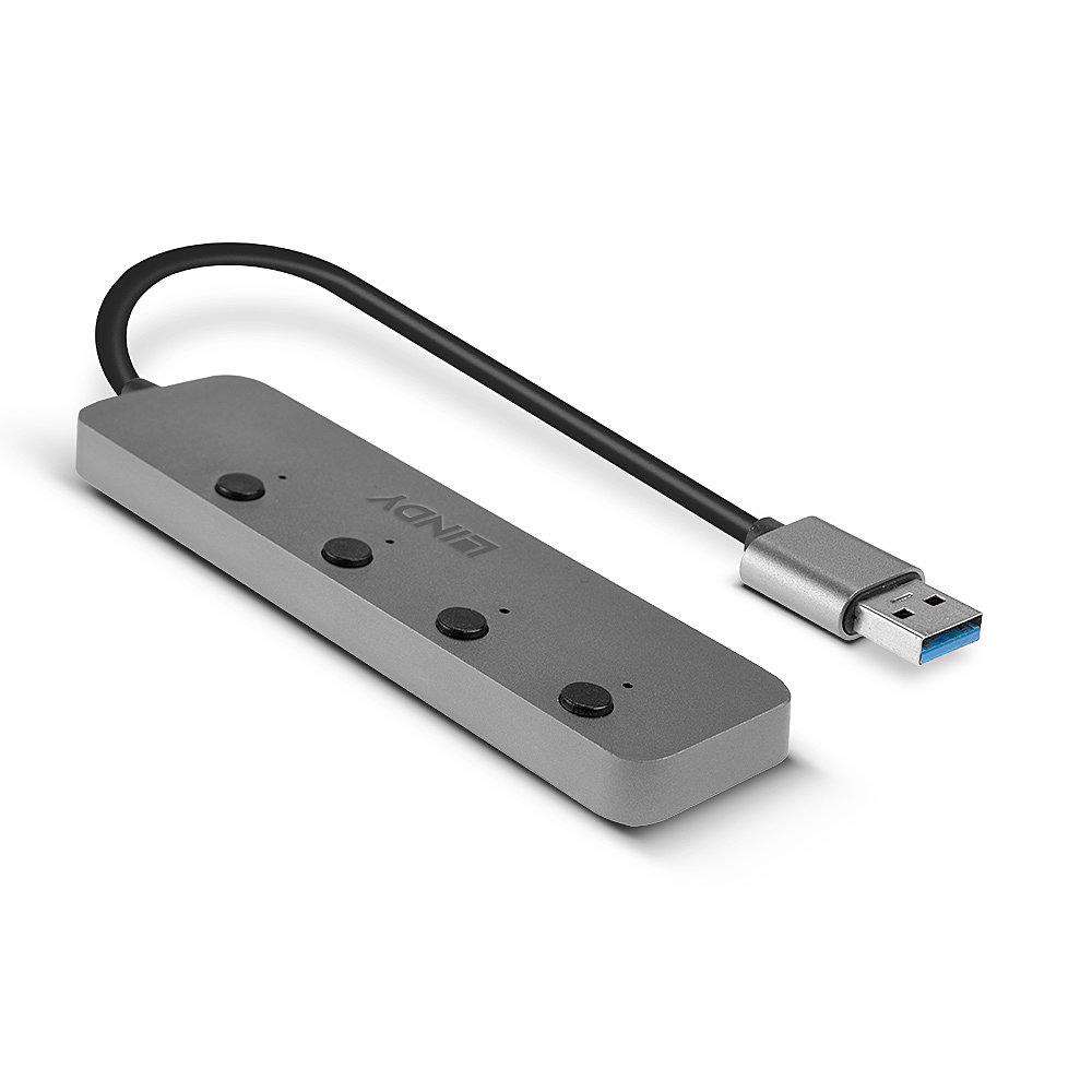 4 Port USB 3.0 Hub mit Ein-/Ausschaltern, USB-Hub