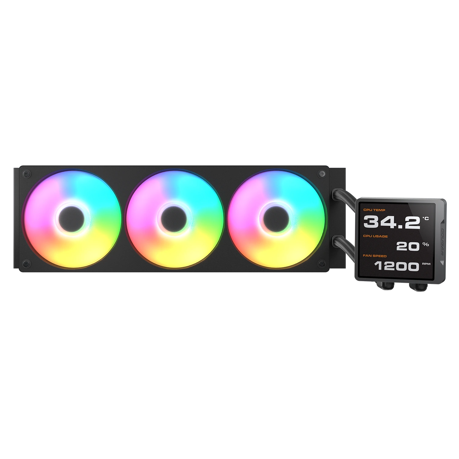 COUGAR CPU Wasserkühlung Poseidon Vistek Pro 360,ARGB,Schw.