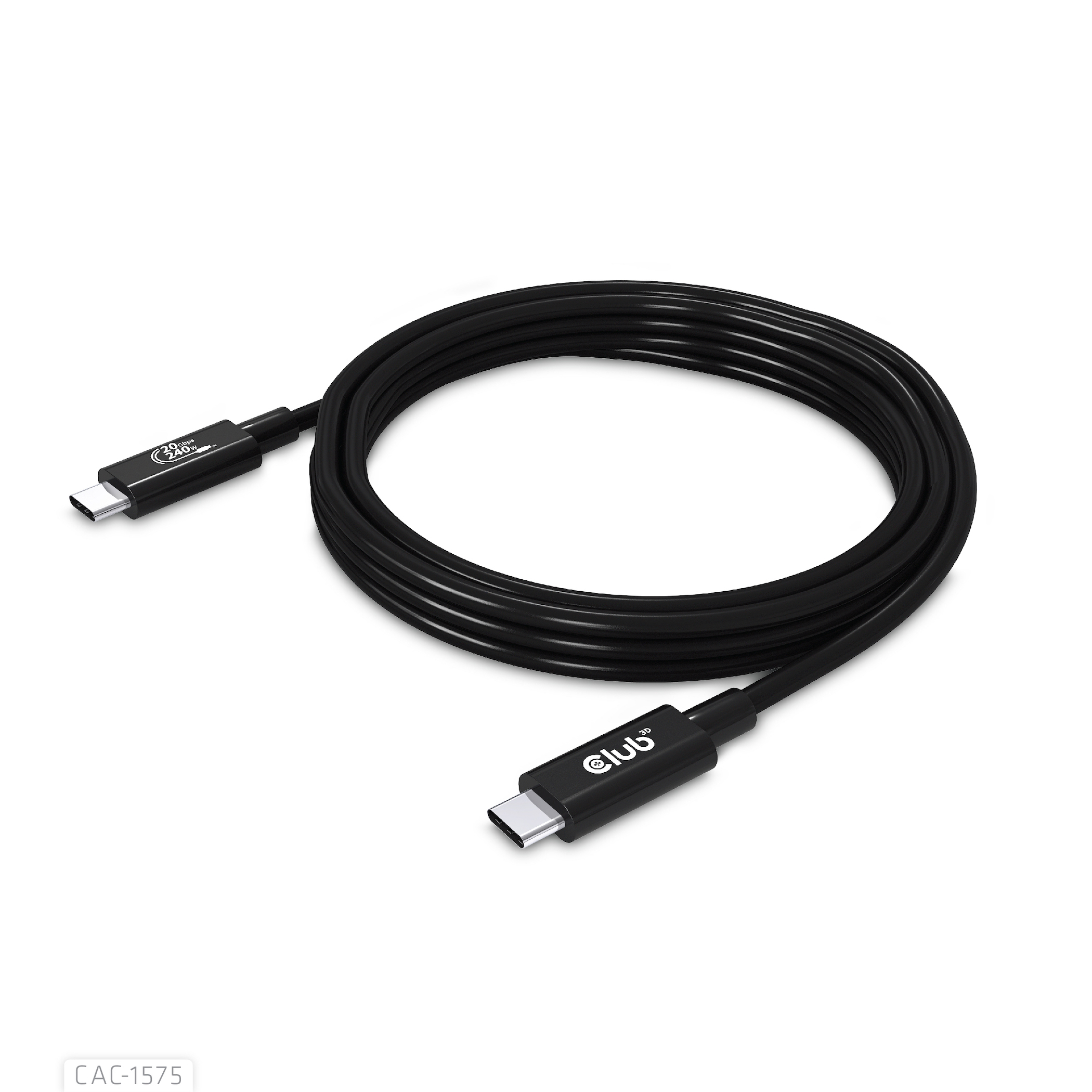Club3D Kabel USB 4 Typ C PD 240W / 4K / 20Gbps 2m St/St retail